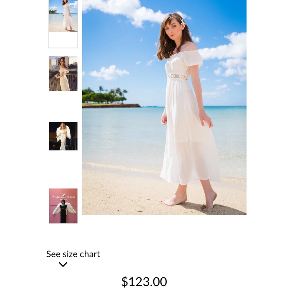 COPY - ~ Seashell off the shoulders Maxi Dress ~